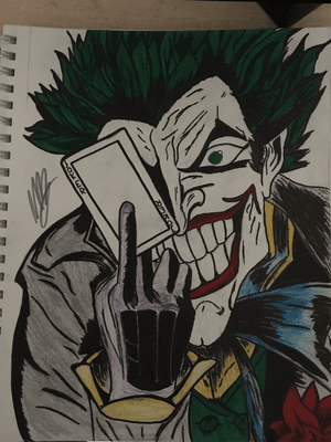For fans of The Joker, heres a tattoo design for you