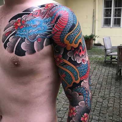 Japanese tattoo in Prague – Stafeev Pro. Black House Tattoo Prague #dnestetujem #tetovani #czechtattoo #tetování #praguetattoo #kerka #tetovanipraha #kerky #tattoopraha #tattooprague #tattooczech #prahatattoo #tattoocz #cztattoo #prahatetovani 