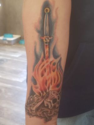 Dark Souls Bonfire Tattoo 