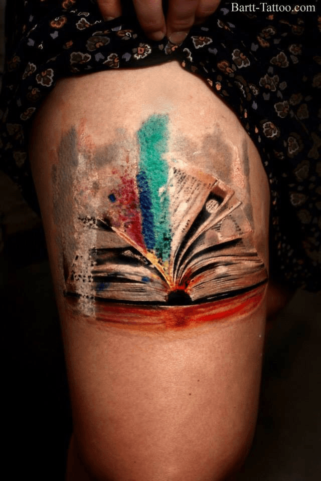 Aweinspiring Book Tattoos for Literature Lovers  KickAss Things  Bookish  tattoos Sleeve tattoos Book tattoo