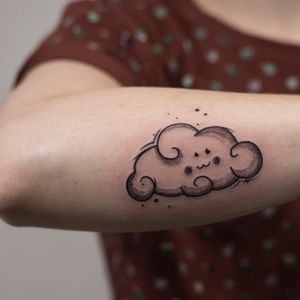sketchy and cute tattoo on arm 