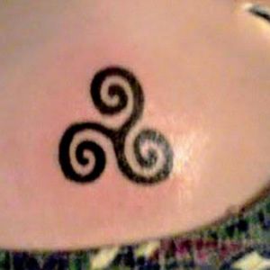 Karma symbol done by bro in law in Brownwood Texas