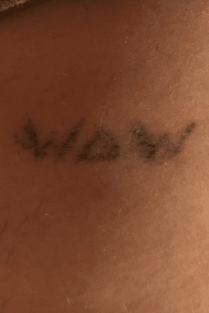A terrible trash Stick and Poke my friend did on me that looks like “MOM” upside down 😂 (To be fair this is 3 years old and its still retained a lot of its color though 🤷🏻‍♂️) I posted it here for my collection only lmao #Wow #Mom #stickandpoke #sticknpoke #BadTattoo #terrible #wowtattoo #momtattoo  #Unfortunate 