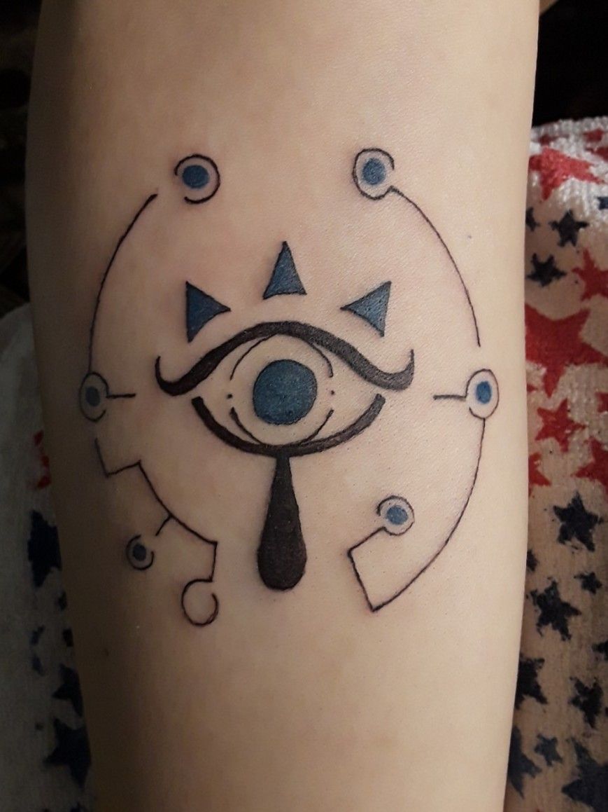 Lens of Truth  Sheikah Eye  with a little bit of a wrap You may be  wondering if I will ever get tired of Zelda tattoos Simply put  Instagram