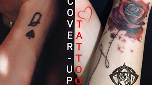 1st Cover-up tattoorose tattoo