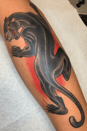 #traditionaltattoo #panther 