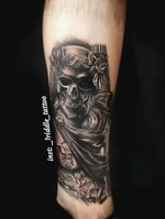 Black and grey realism tattoo