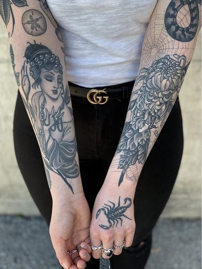 Tattoos by Javier Betancourt #JavierBetancourt Imperial Tattoo and Art Festival #ImperialTattooandArtFestival #InksmithandRogers #Jacksonville #Florida #tattooconvention #tattooart #convention #tattoofestival