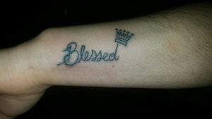 Blessed w/ crown #blessed #crown #blackink 