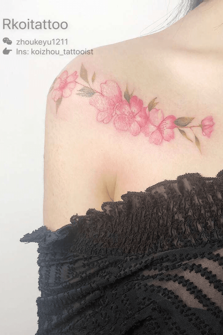 Buy Peach Blossom Tattoo Online In India  Etsy India