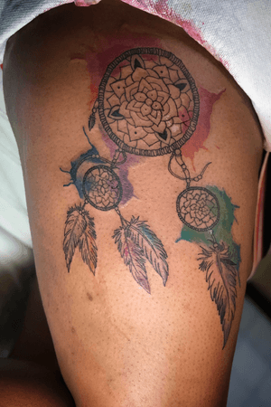 Watercolor dreamcatcher #tattoo #tattoodo #tattoos #ink #tattooed #inked #tattooart #art #tattooartist #tattooing #me #tattooist #tattooer #tattoostyle #tattoodesign #tattoolife #tattoolove #tattoomodel #tattooink #blackwork #tattooideas #tatuagem #tattooworkers #artist #tat #inkedup #blacktattoo #blackandgrey #blackandgreytattoo #bhfyp