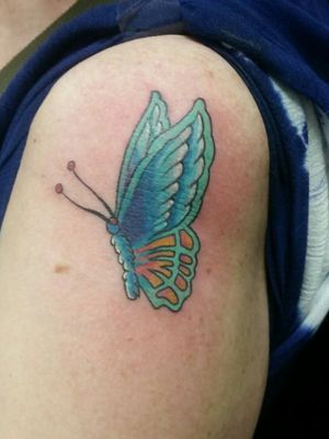 A little colour butterfly cover up.