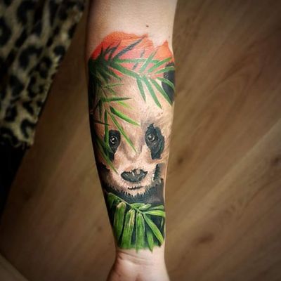 #Panda 🐼 Thank you @hayleyhahahall !🖤 #MrWhiteSnakeTattoo #worldfamousink #tattoosocial #Bakutattoo #tattoouk #art #tattoo #inked #ink #tatuaz #portsmouth #southamptontattoo #southampton #krakow #poland #hampshiretattoo #tattooed #cute #cutetattoo #tattoos #tattooartist #design #tattoodesign #tattooidea #wildlifetattoo #wildlife #animalportrait #pandatattoo #bamboo