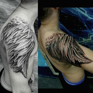 #angeltattoo #wingtattoo #wingstattoo #tattooartist #tattooart #tattooartistmagazine #tattooidea #tattoorealistic #tattoorealismo #tattoorealism #tattoo #tato #tatoo #tatu #tatouages #tatouage #tatuaje #tatuagem #arttattoo #blackandgreytattoo 