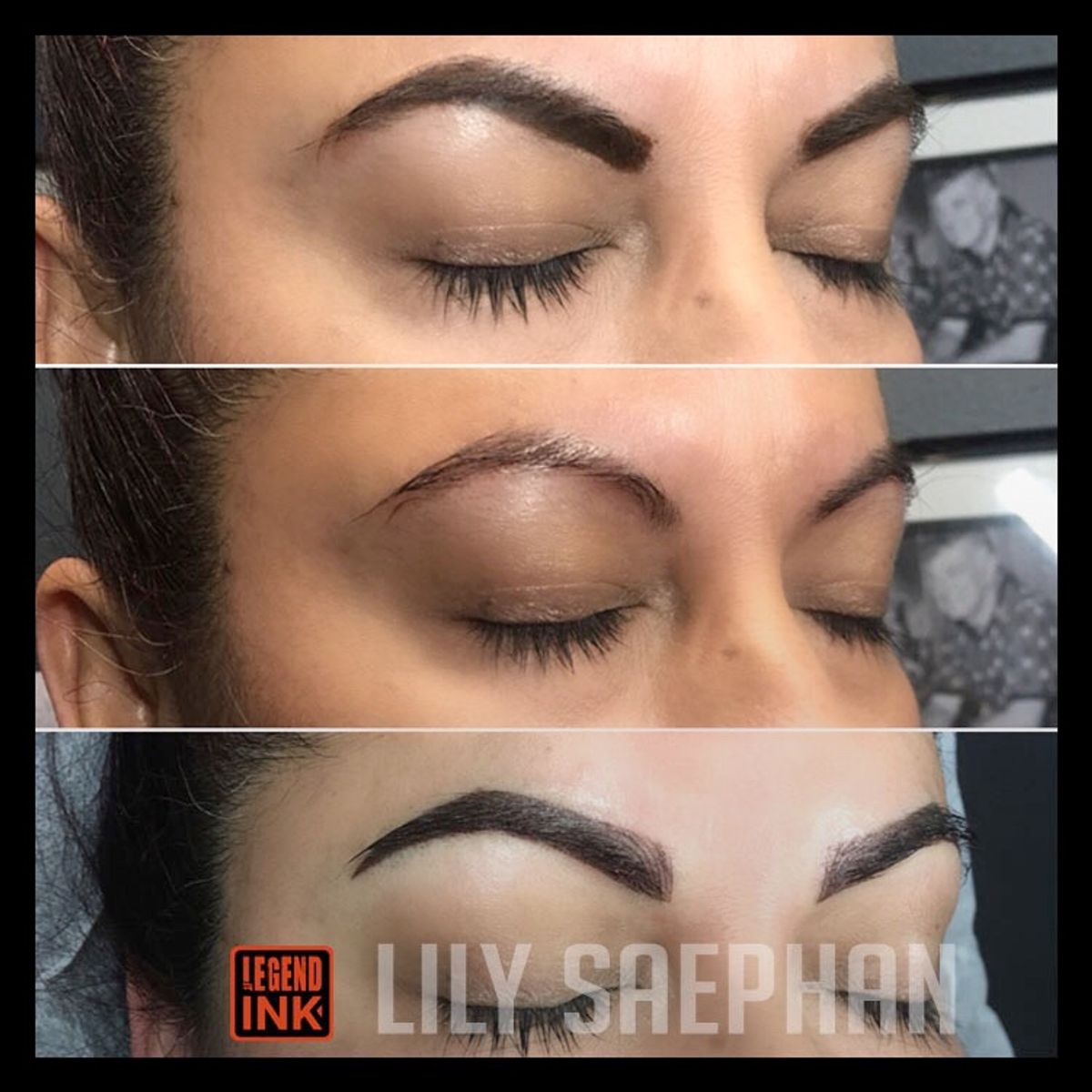 Tattoo uploaded by Lily • Combo brows - microshading (hair strokes ...
