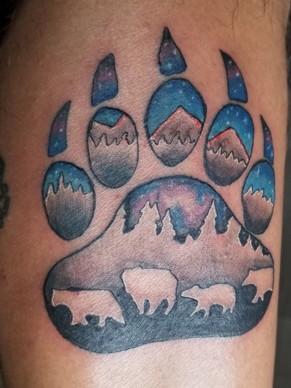 Latest Bear Paw Tattoo