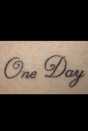 Personal tattoo #oneday #text #fineline 