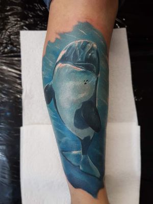 #Blackfish 🌊 DM me for info how to book in🖤 #MrWhiteSnakeTattoo #worldfamousink #tattoosocial #Bakutattoo #tattoouk #art #tattoo #inked #ink #tatuaz #portsmouth #southamptontattoo #southampton #krakow #poland #hampshiretattoo #tattooed #water #tattoos #tattooartist #design #tattoodesign #tattooidea #animalportrait #animaltattoo #underwater #ocean #orca #wildlifetattoo
