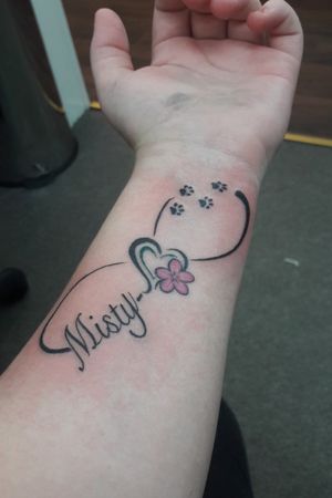 My second tattoo for my baby girl for ever with me now xxx