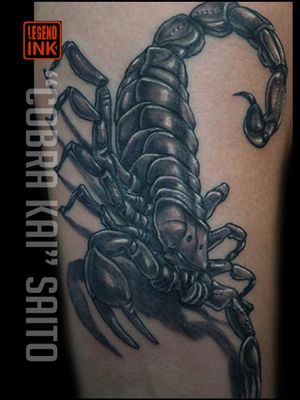 Scorpion by Cobra Kai at Legend Ink Email for appointments CobraKai@Legendink.com