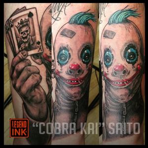 Joker by Cobra Kai at Legend Ink Email for appointments CobraKai@Legendink.com