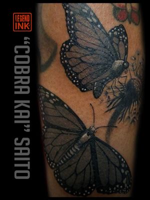 Butterflies by Cobra Kai at Legend Ink Email for appointments CobraKai@Legendink.com