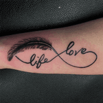 Love Life Infinity w Feather