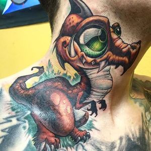 Dragon tattoo by Jesse Smith #JesseSmith #newschool #creature #dragon