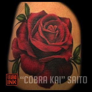Rose by by Cobra Kai at Legend Ink Email for appointments CobraKai@Legendink.com