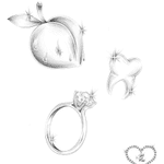 Available #blackandgrey #shine #cute #flash #drawing #peach #teeth #ring #diamond 