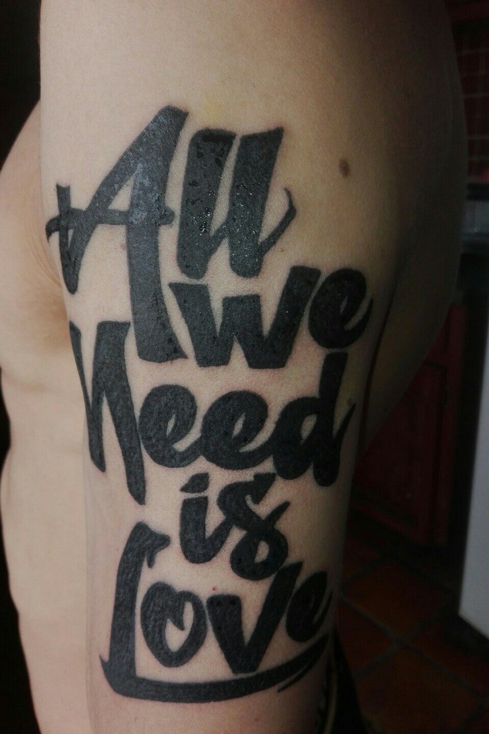 All we need is love Espero les  OLD TIME Tattoo SHOP  Facebook