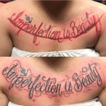 Imperfection is beauty freestyle lettering