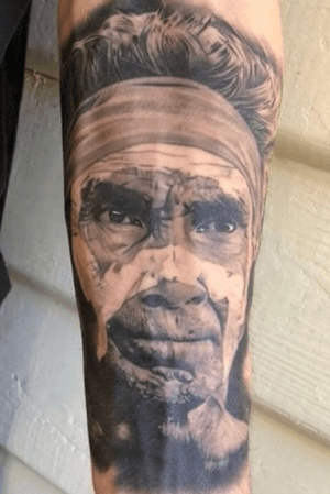 My client sent me this #healedandhairy pic of the #tattoo I did of his Grandfather a few weeks ago @victimsofink in #melbourne, #australia.  #art #artist #tattooartist #portrait #portraitartist #portraittattoo #blackandgreytattoo #blackandgraytattoo #bng #bngtattoo