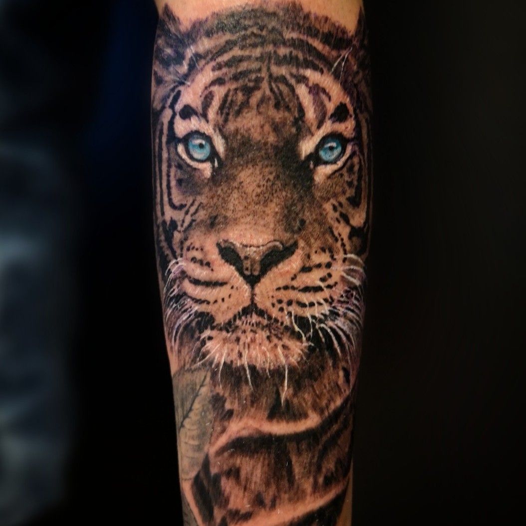 Tattoo uploaded by Ben White  Thai tiger arm  Tattoodo