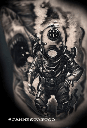 Diver tattoo by jammes