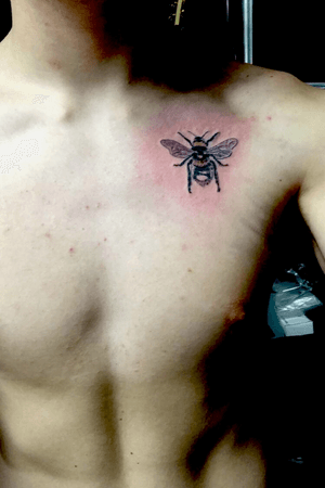Bumble bee tattoo