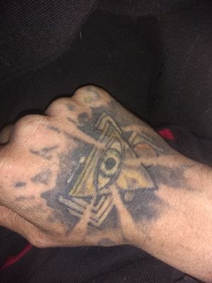 First tattoo by my buddie Rick snow out my blackfalds AB. Got it on my couch one party night in red deer. Its unique and I quite enjoyed getting this tattoo. About 3yrs old so need touchups 