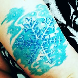 Snowflake my first tattooMade by Chart golden needle tattoo, Phuket