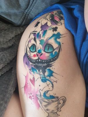 Cheshire Cat watercolour 