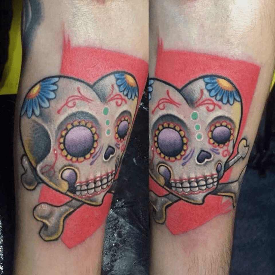 Tattoo uploaded by Erik Hostetler • SF Giants Sugar Skull by