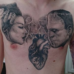 Healed chest pieceHeart not by me