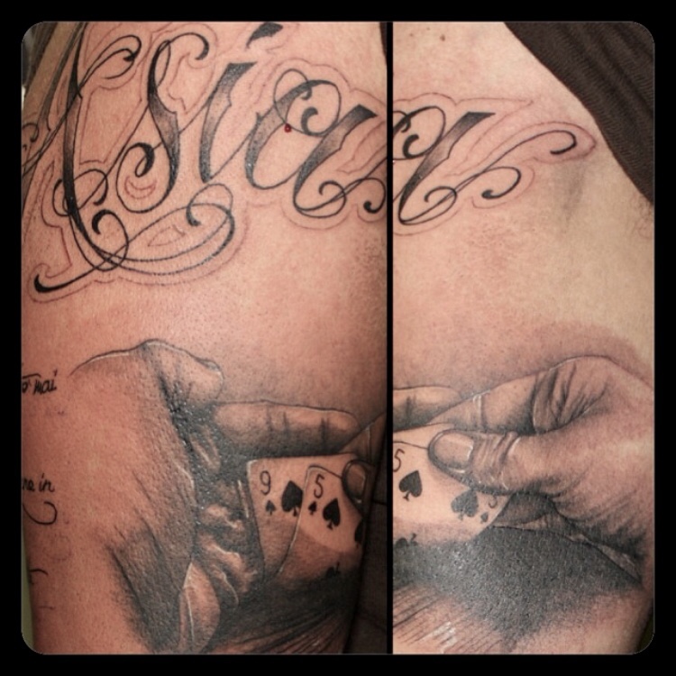lettering tattoo adornbodyartcom Custom Tattoos by Tomma Flickr