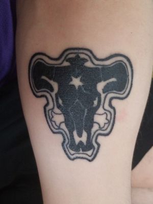 Black Bulls Squad logo tattoo