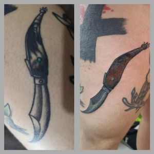 Revival tattoo #artist #tattoolife #tattooed #tattooist #tattoolove #tattoos #tattooer #tattooing #tattooart #new #cover #Revival #navajo #knife 