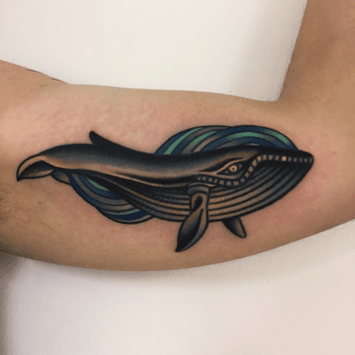 Whale tattoo by Lucas Iglesias #LucasIglesias