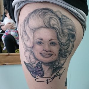 Healed Dolly Parton portrait