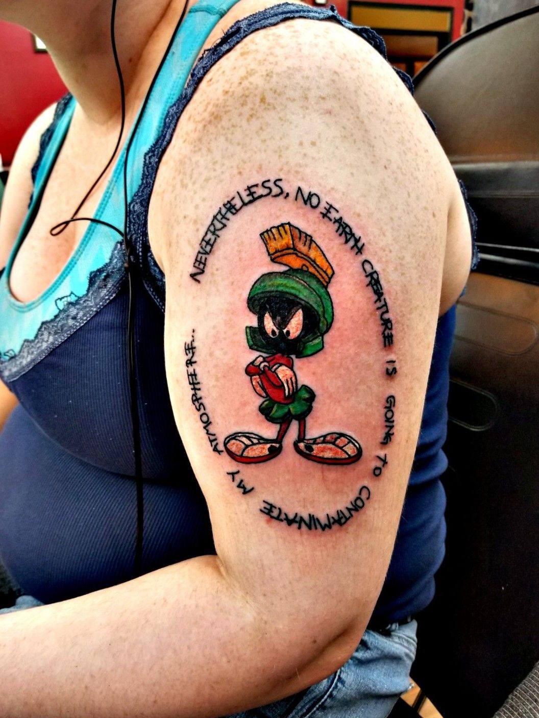IM ALREADY DEAD  One of my all time favorite morning cartoon characters  Marvin the Martian Always kinda felt sorry for him       marvinthemartian darkart losangeles inspiration tatooideas 