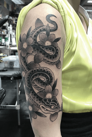 Snake and blossom
