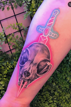 NEON tattoo by Tattoosbybethwilde. 