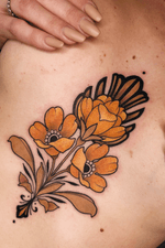 #chestflower #neotraditional #flower #chestpiece #jentonic
